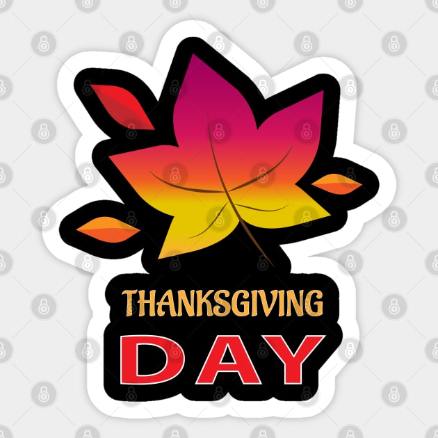 Thanksgiving day 2021 Sticker by ADD T-Shirt